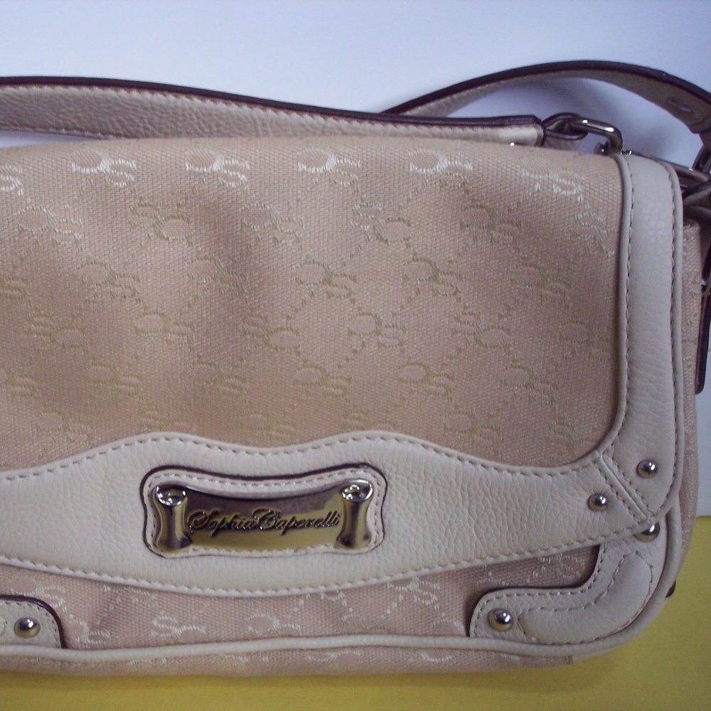 SOPHIA CAPERELLI Purse Shoulder Bag Handbag LOGO - Picture 2 of 7